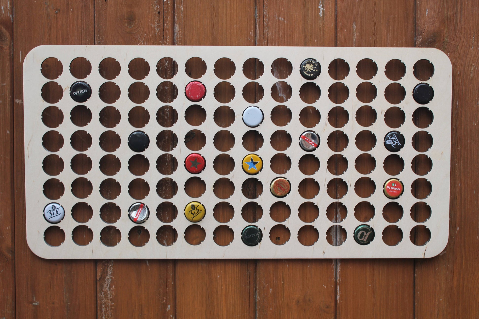 112 Bottle Cap Display Map Beer Cap Collection