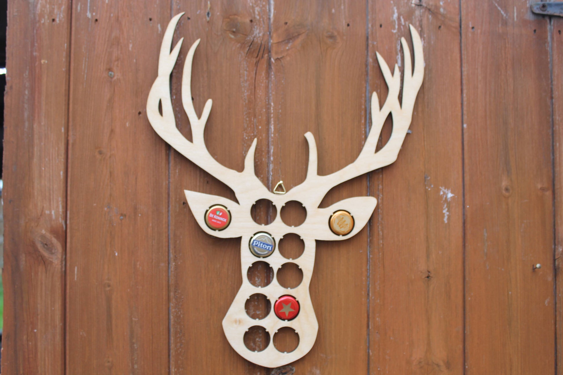 Stag Beer Cap Map Deer Animal Bottle Cap Map Collection Gift Art