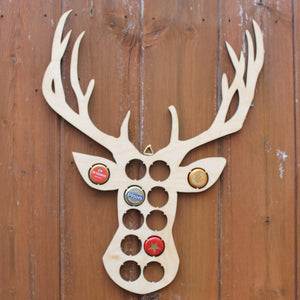 Stag Beer Cap Map Deer Animal Bottle Cap Map Collection Gift Art