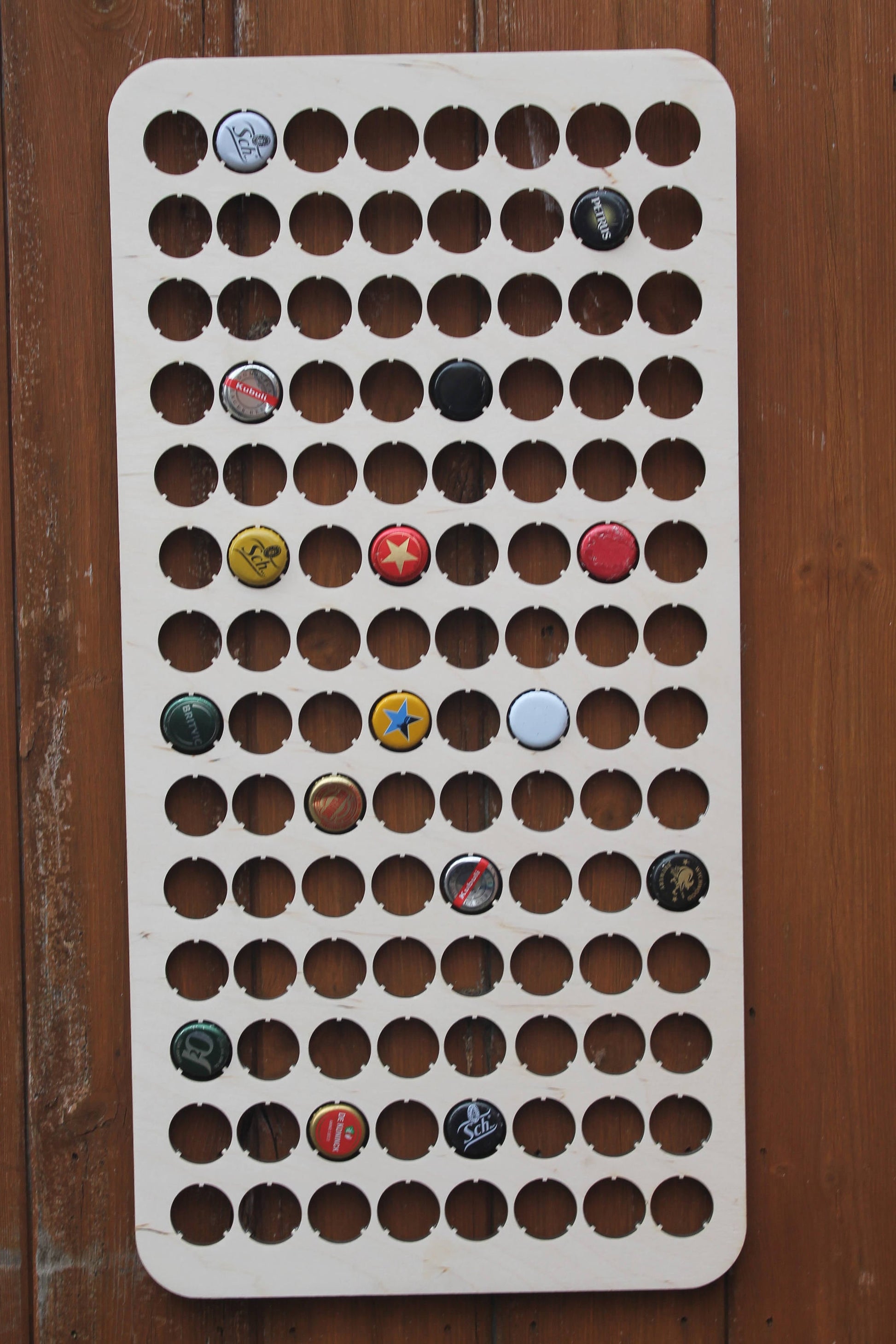 112 Bottle Cap Display Map Beer Cap Collection