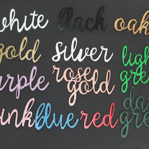 Relax Soak Unwind Word Art - Wooden Word Text Art - Bathroom Art Gift - Font 2