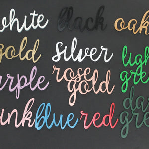 Name Wall Art - Childrens Bedroom - Wooden Word Text Art - Bedroom Art Gift - Double Line Style 4