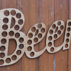 Beer Lettering Beer Cap Collection Beer Word Gift Art Letters