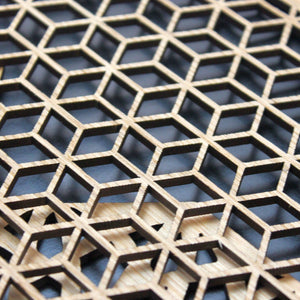 Geometric Delights Placemats Set Laser Cut Set of 4