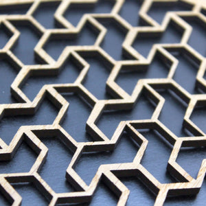Geometric Delights Placemats Set Laser Cut Set of 4