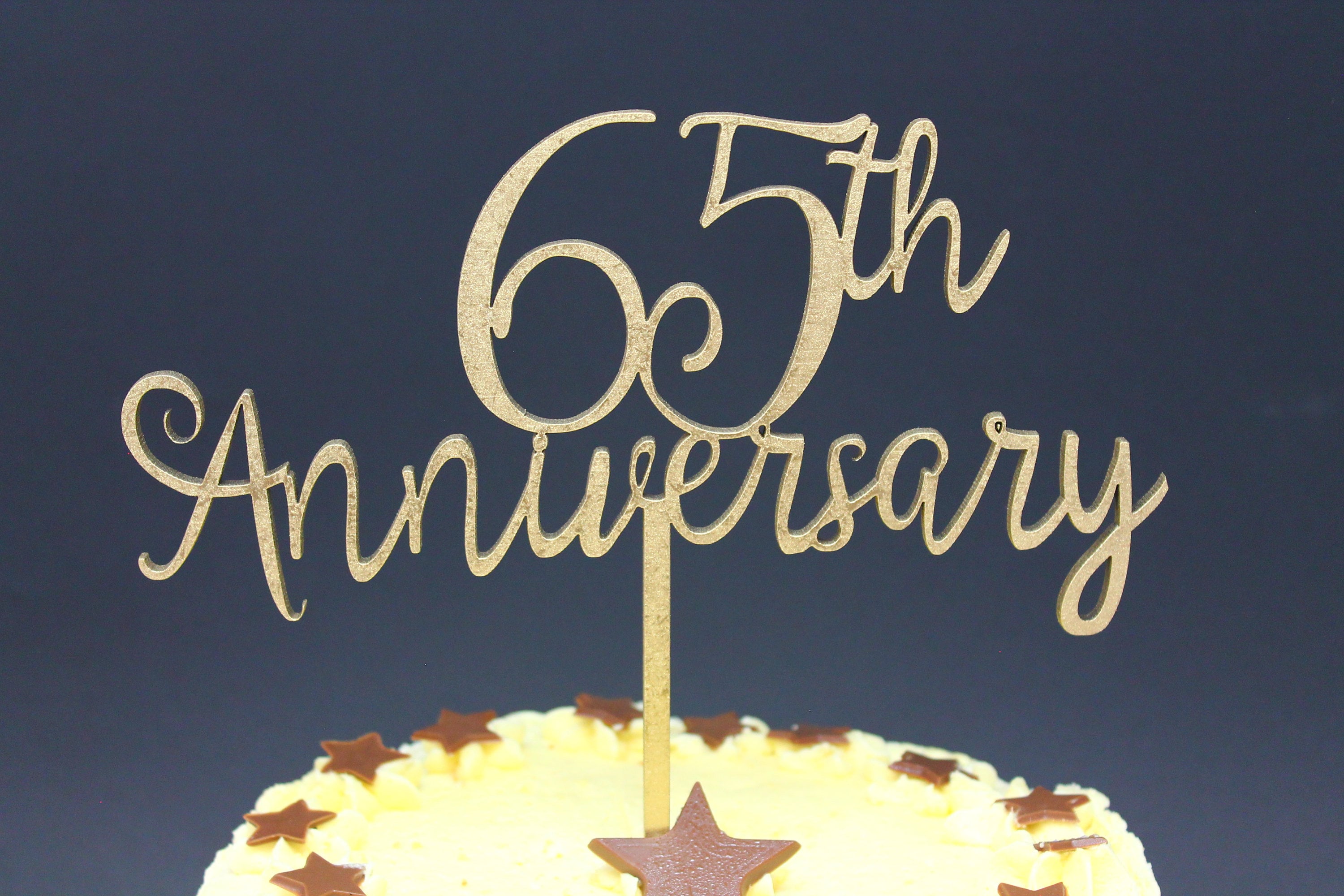 Cake Topper Celebrating Mile Stone Years Luxury Premium Topper Keepsake …