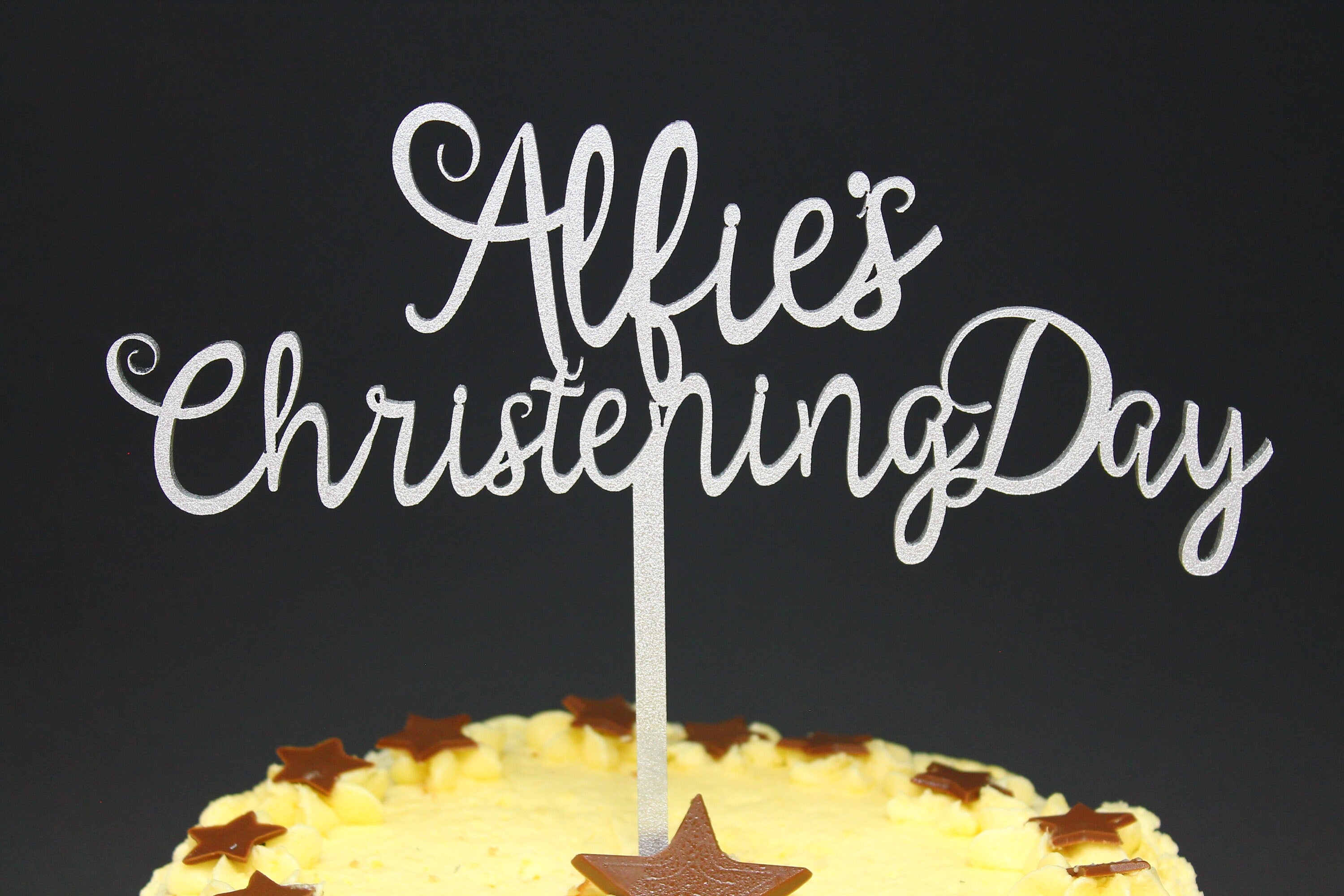 Christening Cake Topper - Personalised