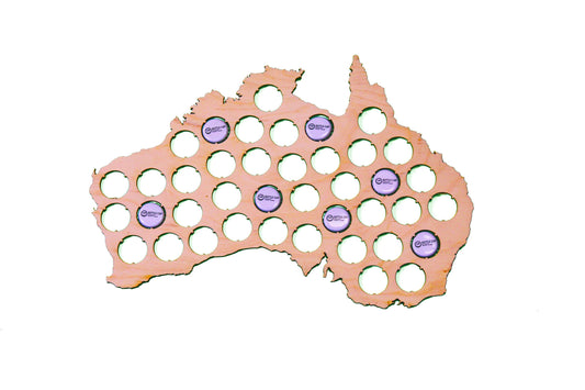 Australia Beer Cap Map Bottle Cap Map Collection Beer Cap Gift Art