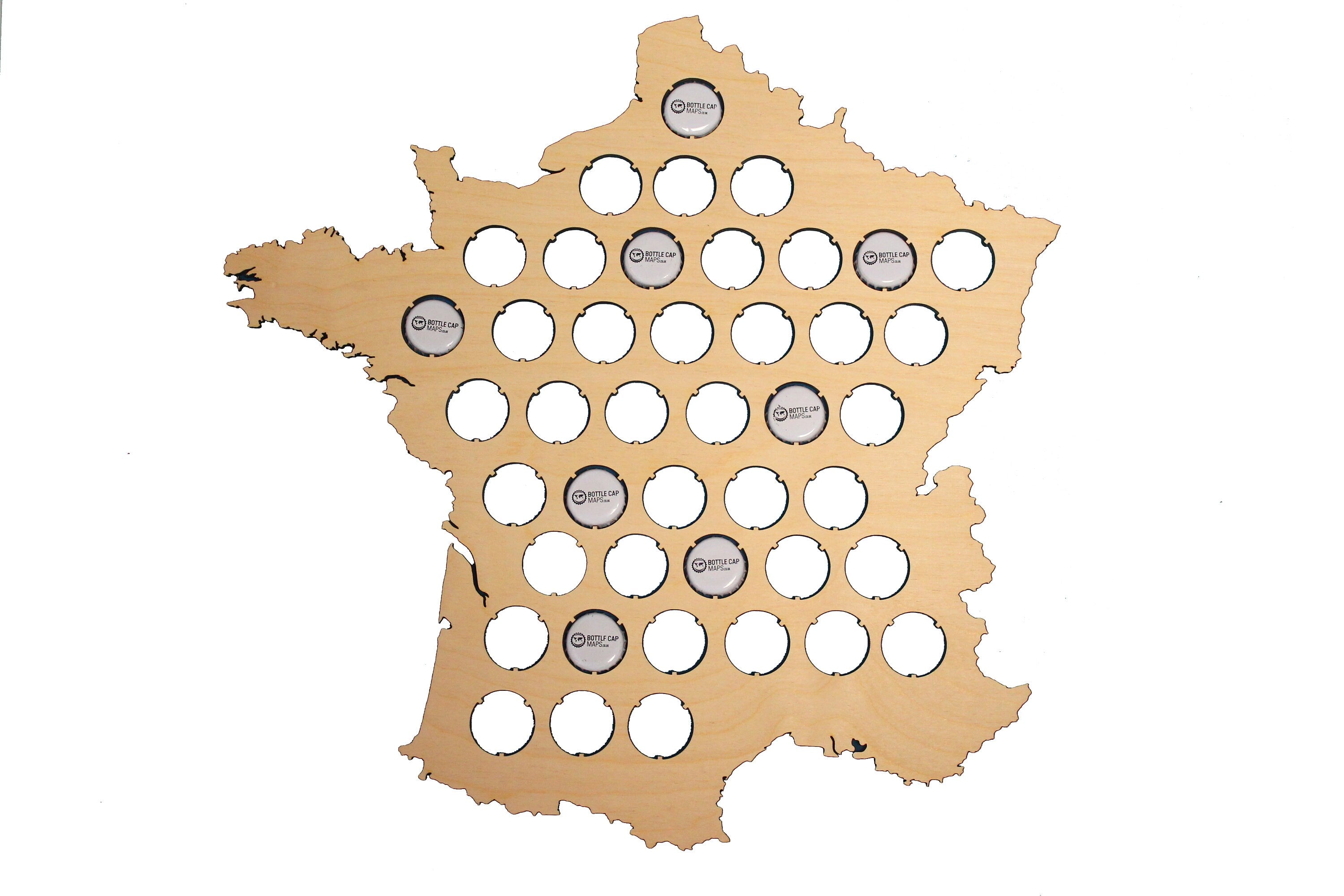 France Beer Cap Map Bottle Cap Map Collection Gift Art