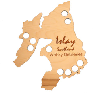 Islay Whisky Bottle Cap Map Collection Scotch Whiskey Gift Art