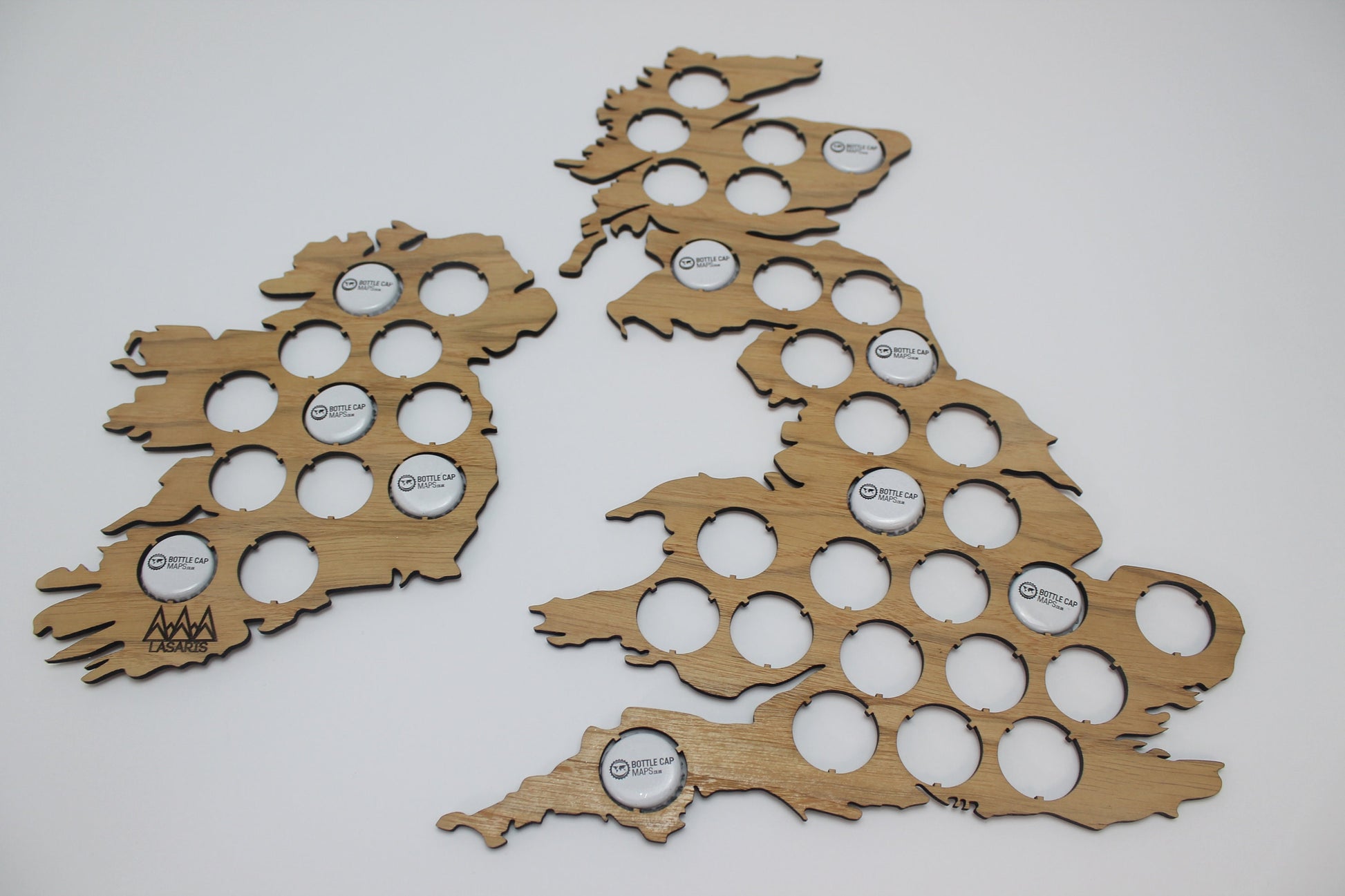 UK Beer Cap Map Bottle Cap Holder