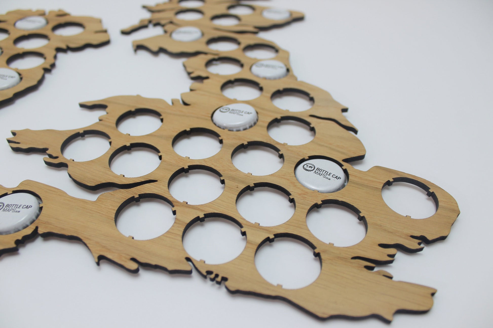 UK Beer Cap Map Bottle Cap Holder