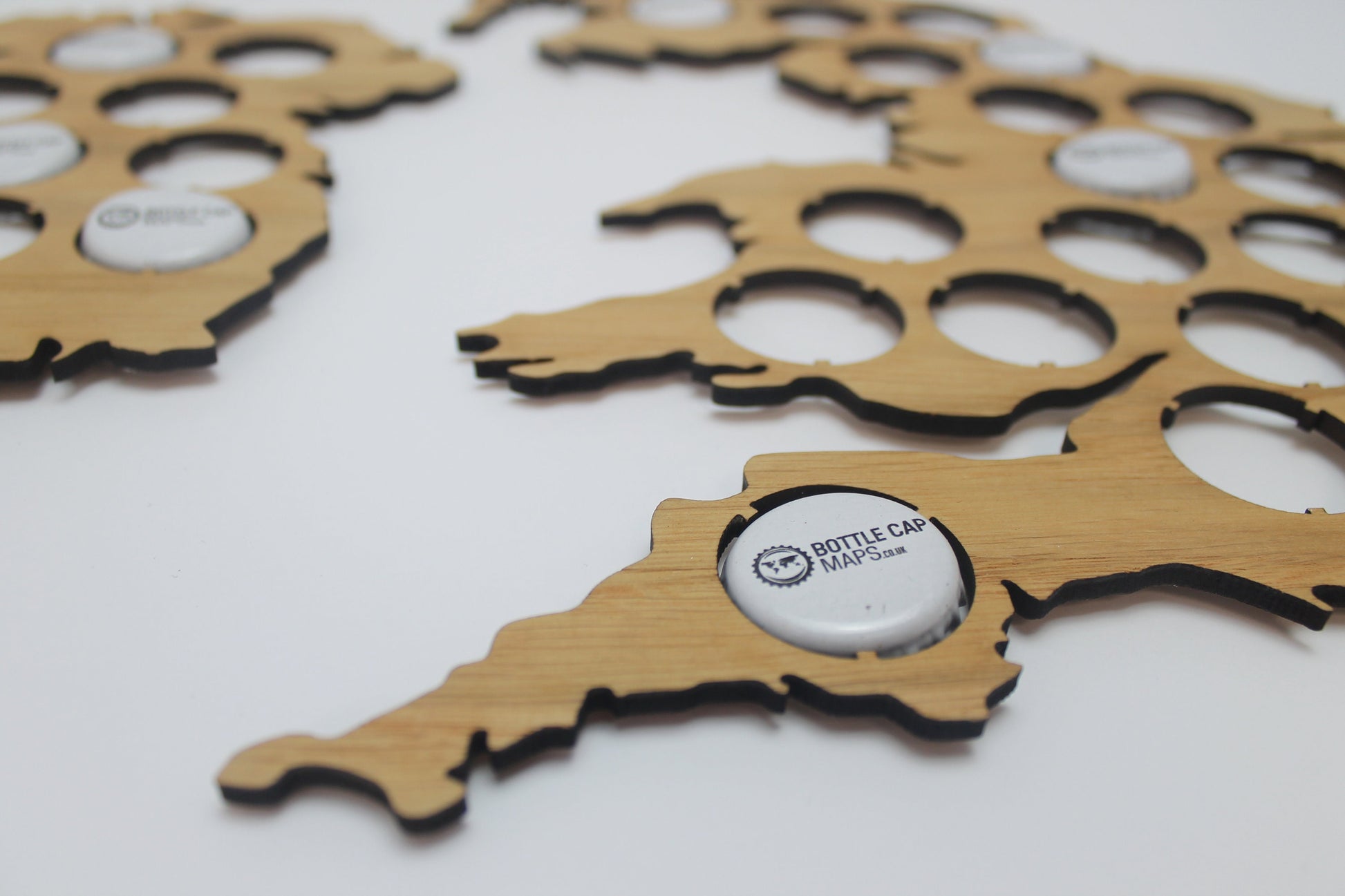 UK Beer Cap Map Bottle Cap Holder