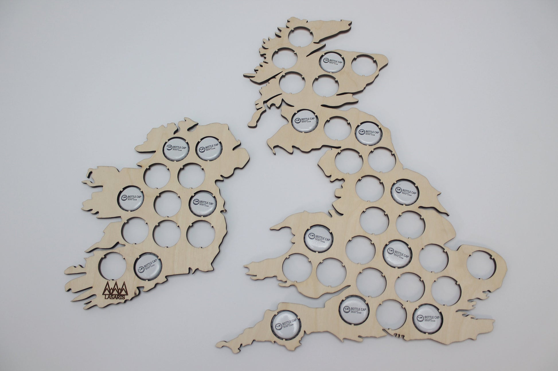 UK Beer Cap Map Bottle Cap Holder