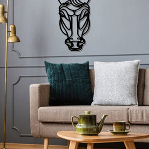 Geometric Horse Head Art - Wooden Laser Cut Wall Art