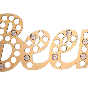 Beer Lettering Beer Cap Collection Beer Word Gift Art Letters