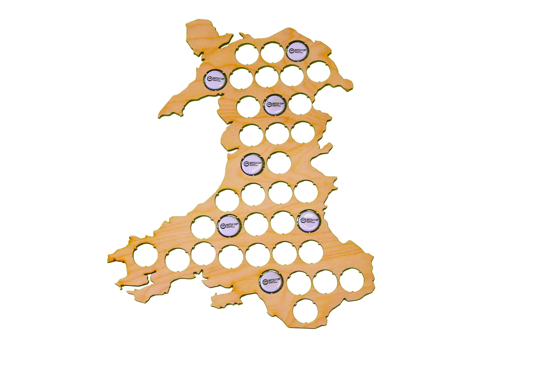 Wales Beer Cap Map Bottle Cap Map Collection Beer Cap Gift for Him