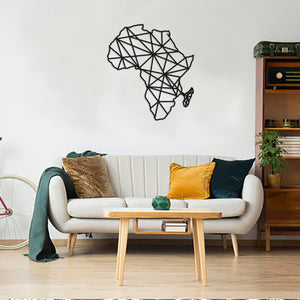 Geometric Africa Art - Wooden Country Wall Art - Africa Gift
