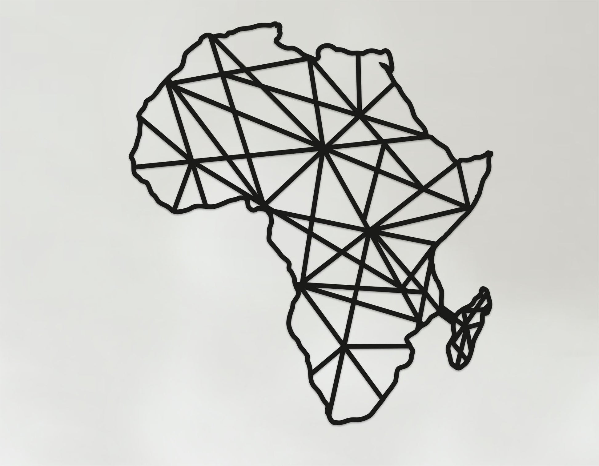 Geometric Africa Art - Wooden Country Wall Art - Africa Gift