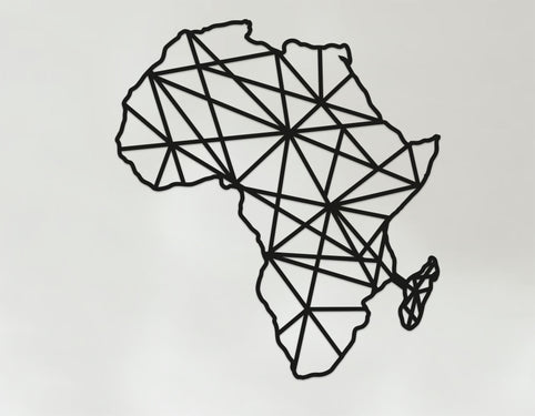 Geometric Africa Art - Wooden Country Wall Art - Africa Gift