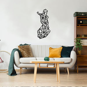 Geometric Finland Art - Wooden Country Wall Art - Finland Gift