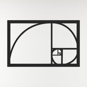 Geometric Fibonacci Art - Wooden Laser Cut Wall Art