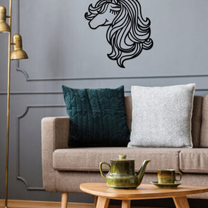 Geometric Unicorn Art - Wooden Laser Cut Wall Art