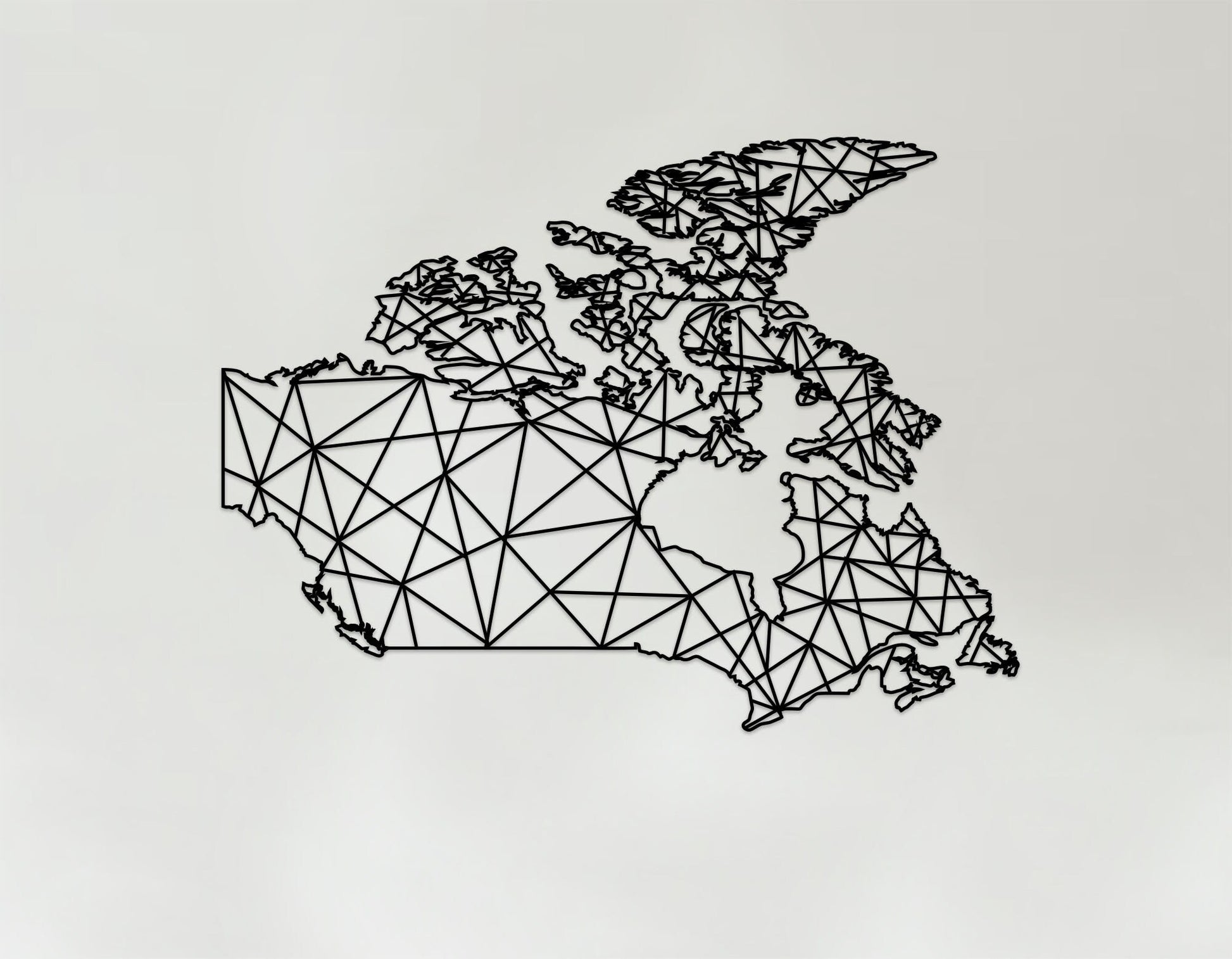 Geometric Canada Art - Wooden Country Wall Art - Canada Gift