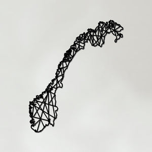 Geometric Norway Art - Wooden Country Wall Art - Norway Gift