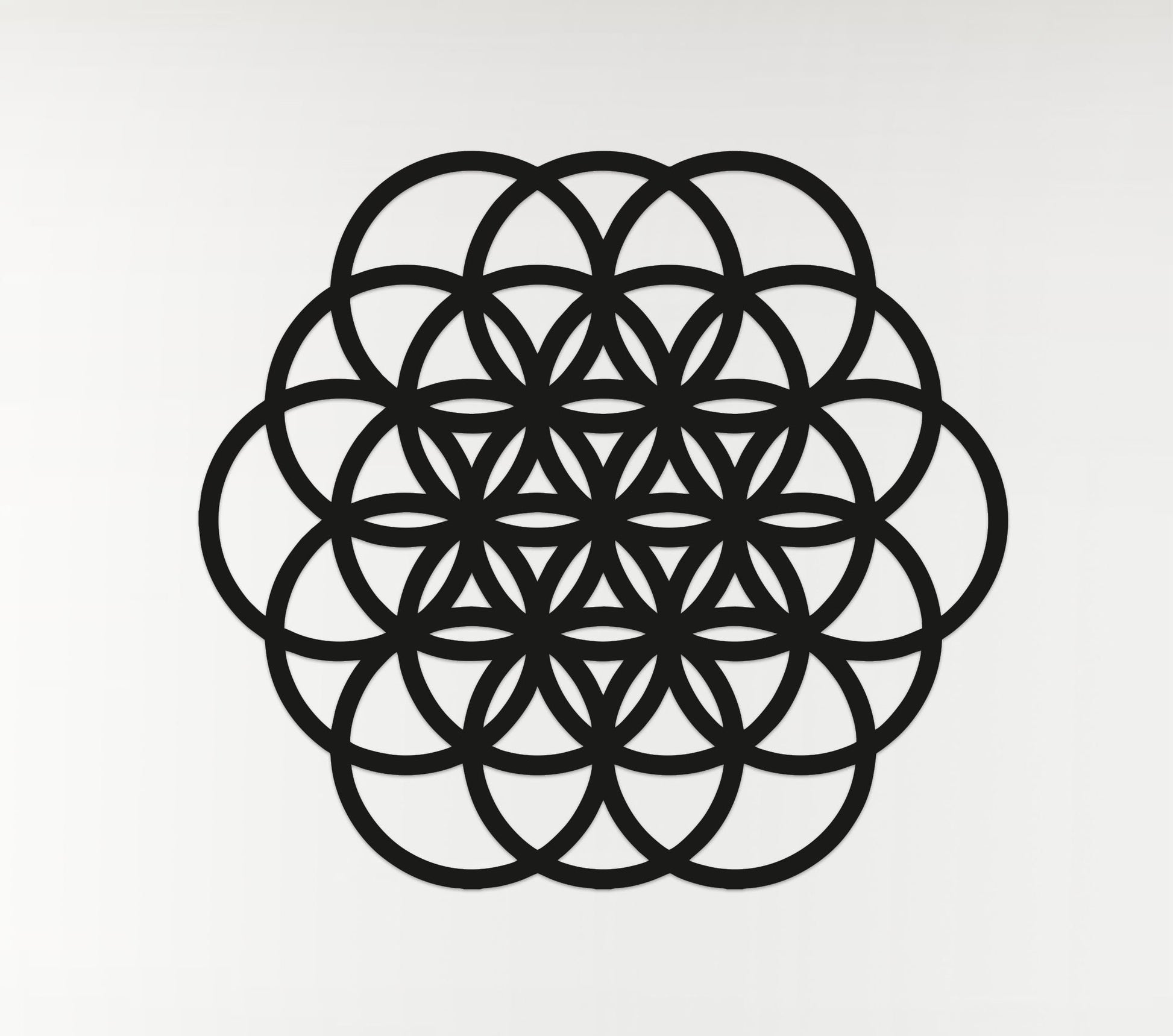 Geometric Flower of Life Art - Wooden Laser Cut Wall Art