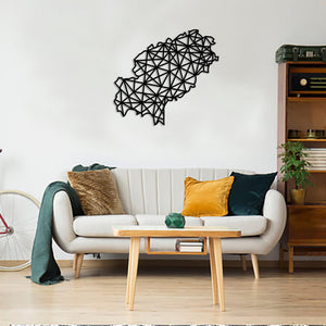 Geometric Ibiza Art - Wooden Country Wall Art - Ibiza Gift