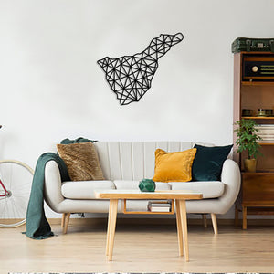 Geometric Tenerife Art - Wooden Country Wall Art - Tenerife Gift