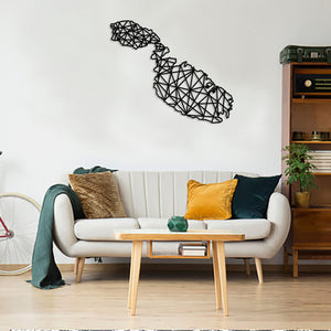 Geometric Malta Gozo and Comino Art - Wooden Country Wall Art - Malta Gozo Comino Gift