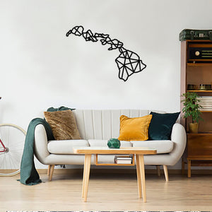 Geometric Hawaii Art - Wooden Country Wall Art - Hawaii Gift