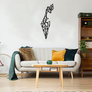 Geometric Israel Art - Wooden Country Wall Art - Israel Gift