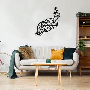 Geometric Lanzarote Art - Wooden Country Wall Art - Lanzarote Gift