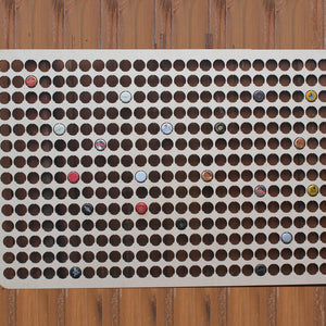 364 Huge Bottle Cap Holder Map Collection