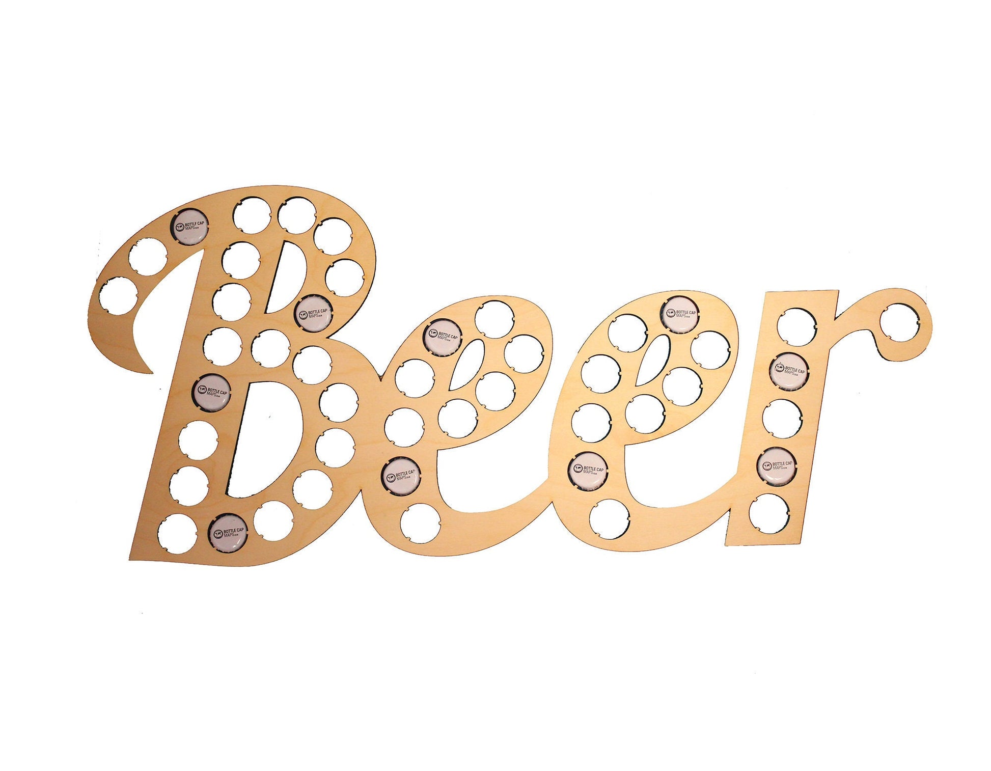 Beer Lettering Beer Cap Collection Beer Word Gift Art Letters