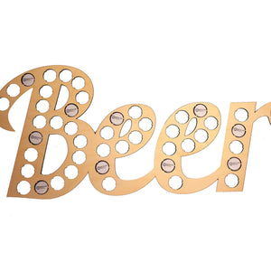 Beer Lettering Beer Cap Collection Beer Word Gift Art Letters