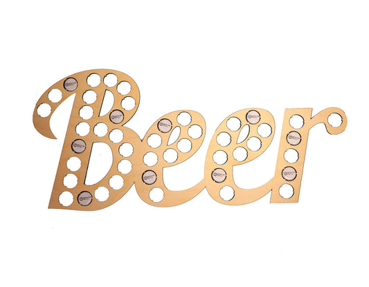 Beer Lettering Beer Cap Collection Beer Word Gift Art Letters