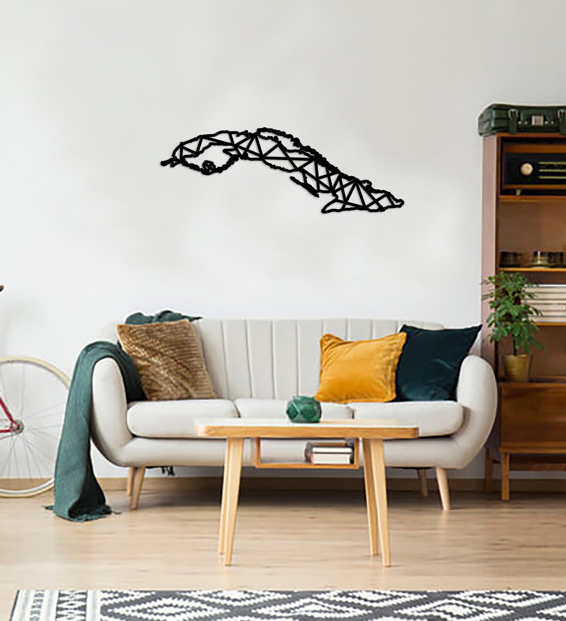 Geometric Australia Art - Wooden Country Wall Art - Australia Gift