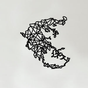 Geometric Greece Art - Wooden Country Wall Art - Greece Gift