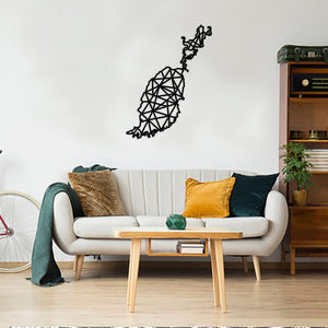 Geometric Grenada Art - Wooden Country Wall Art - Grenada Gift