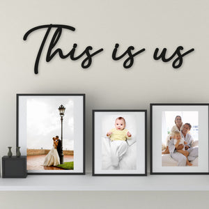 This Is Us Word Art - Wooden Word Text Art - House Home Art Gift - Font 2