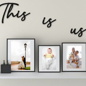 This Is Us Word Art - Wooden Word Text Art - House Home Art Gift - Font 2