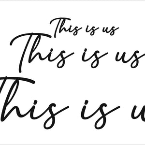 This Is Us Word Art - Wooden Word Text Art - House Home Art Gift - Font 2