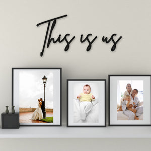 This Is Us Word Art - Wooden Word Text Art - Home House Art Gift - Font 1