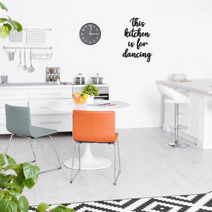 This Kitchen is for Dancing Art - Wooden Word Text Art - KitchenHome House Art Gift - Font 1