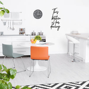 This Kitchen is for Dancing Art - Wooden Word Text Art - Kitchen Art Gift - Font 2