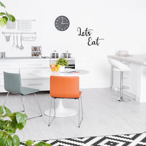 Let's Eat - Text Art - Wooden Word Text Art - Kitchen Art Gift - Font 1